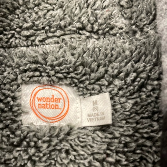 Kids Black and Gray Hooded Jacket - Picture 2 of 6